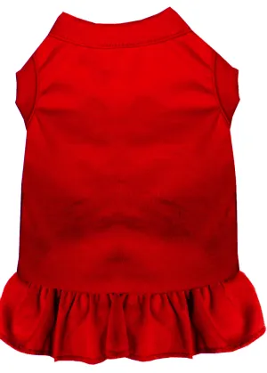 Plain Pet Dress Red Xl