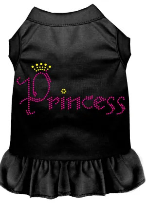 Princess Rhinestone Dress Black Xxl
