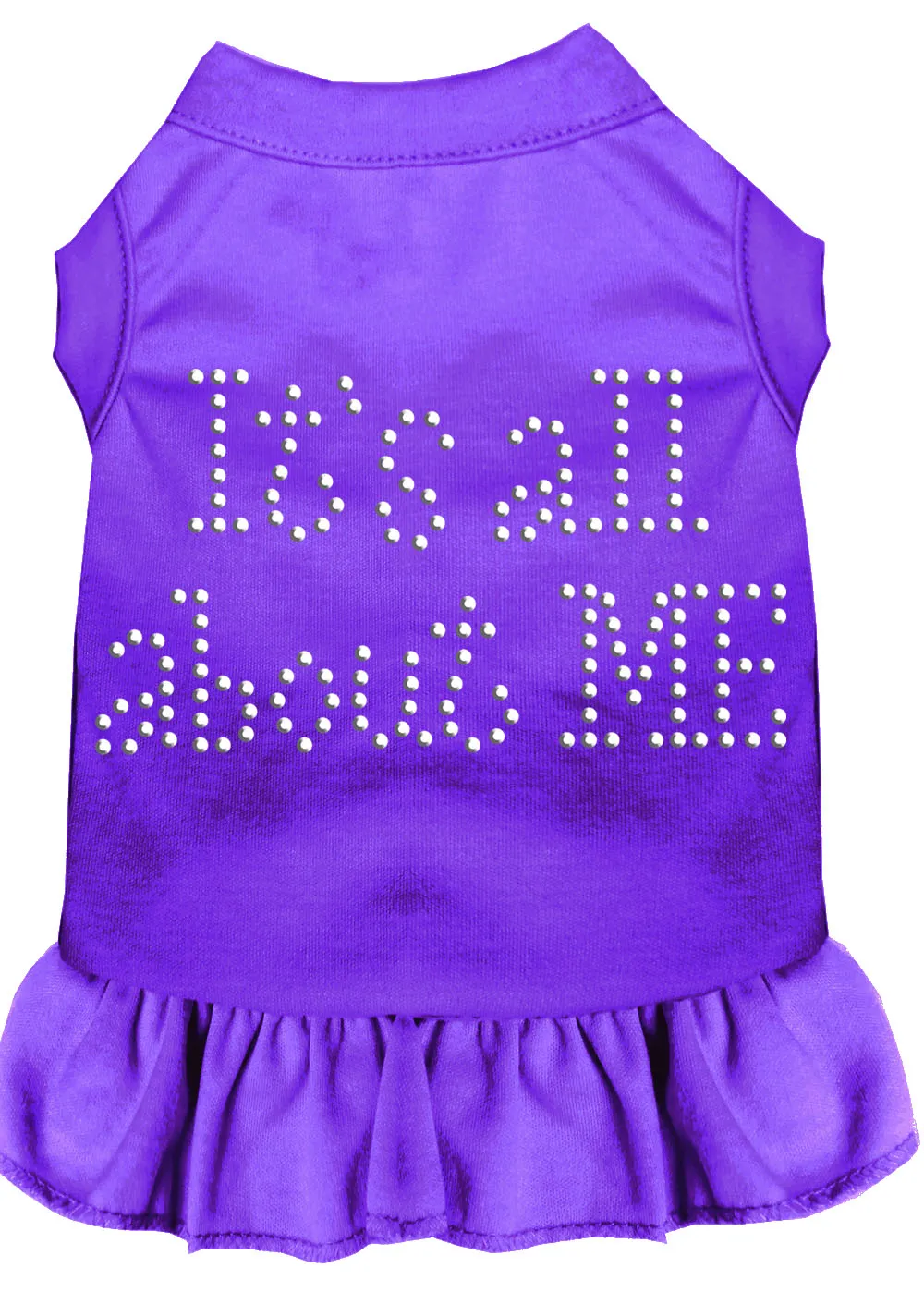 Rhinestone All About Me Dress Purple Xs