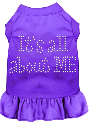 Rhinestone All About Me Dress Purple Xs