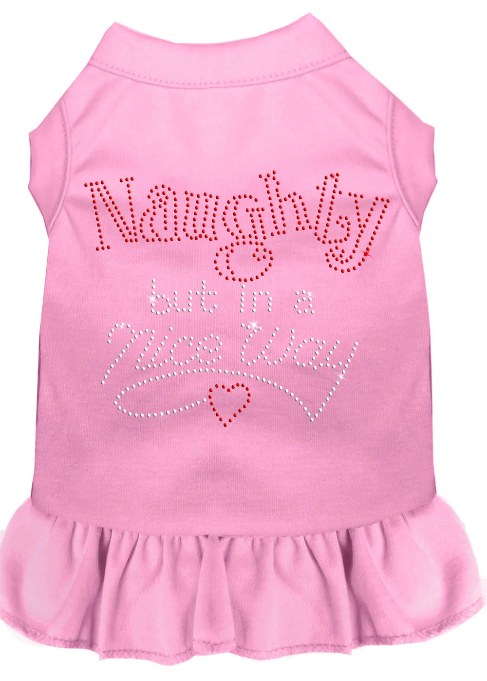 Rhinestone Naughty But In A Nice Way Dress Light Pink 4x