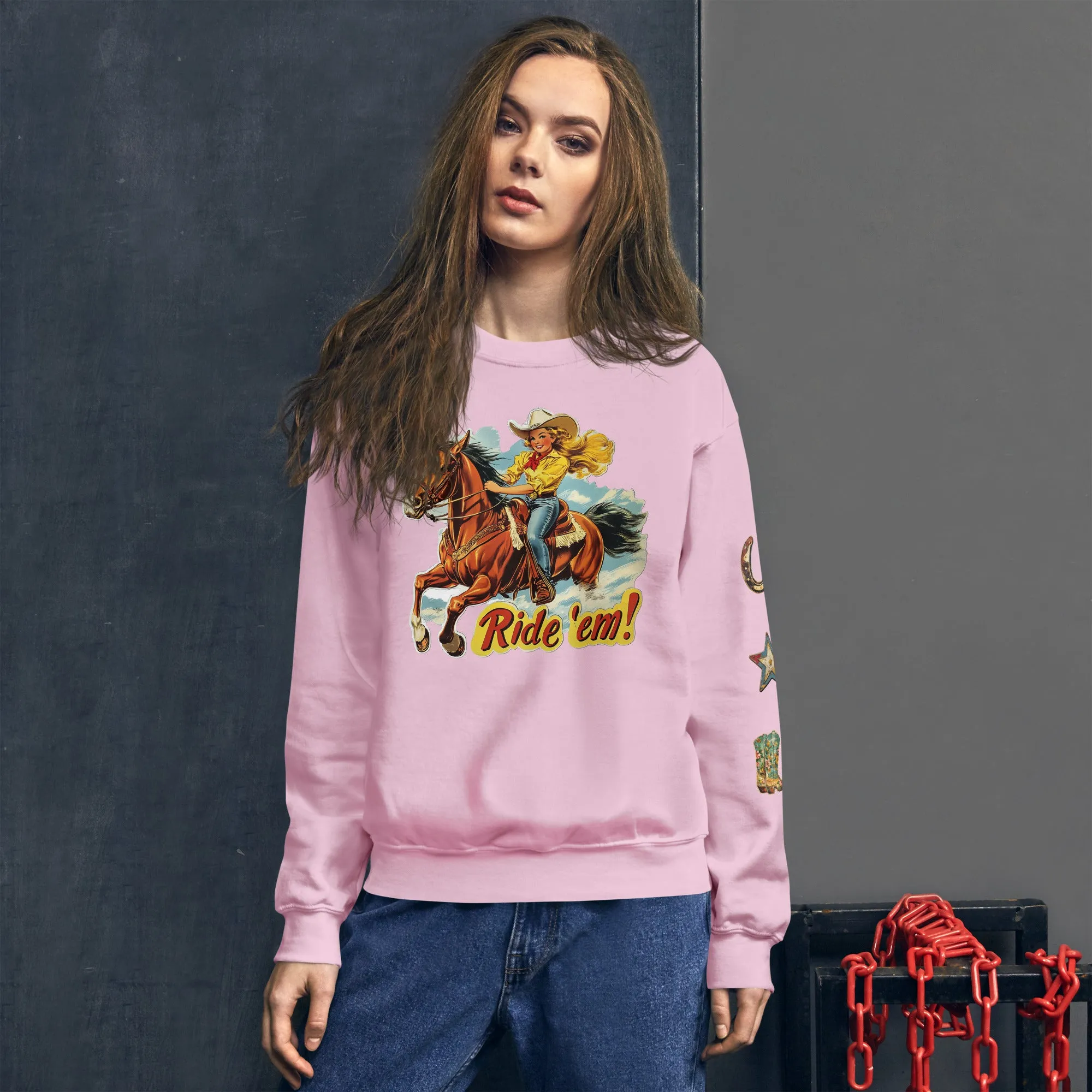 Ride 'Em Cowgirl Unisex Sweatshirt