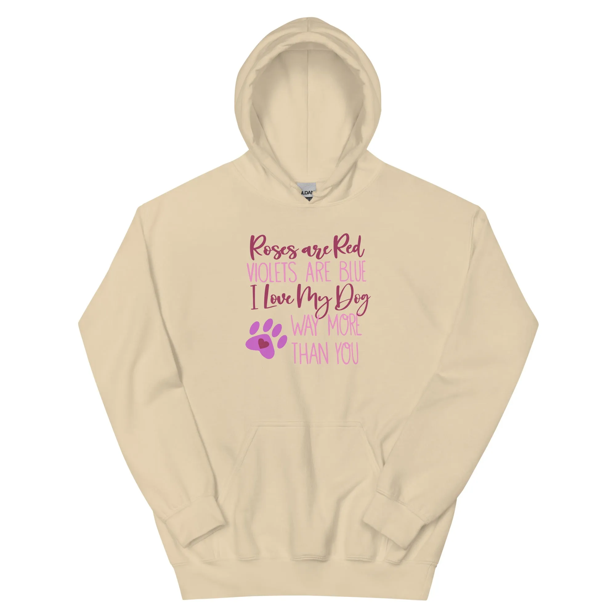 Roses Are Red Dog Hoodie