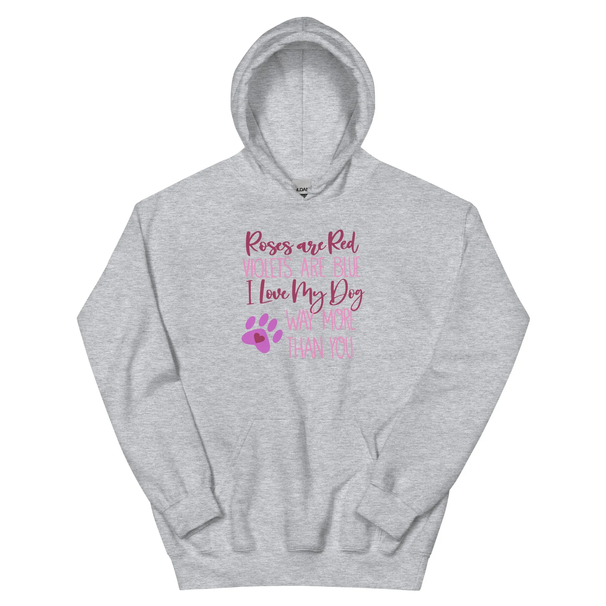Roses Are Red Dog Hoodie