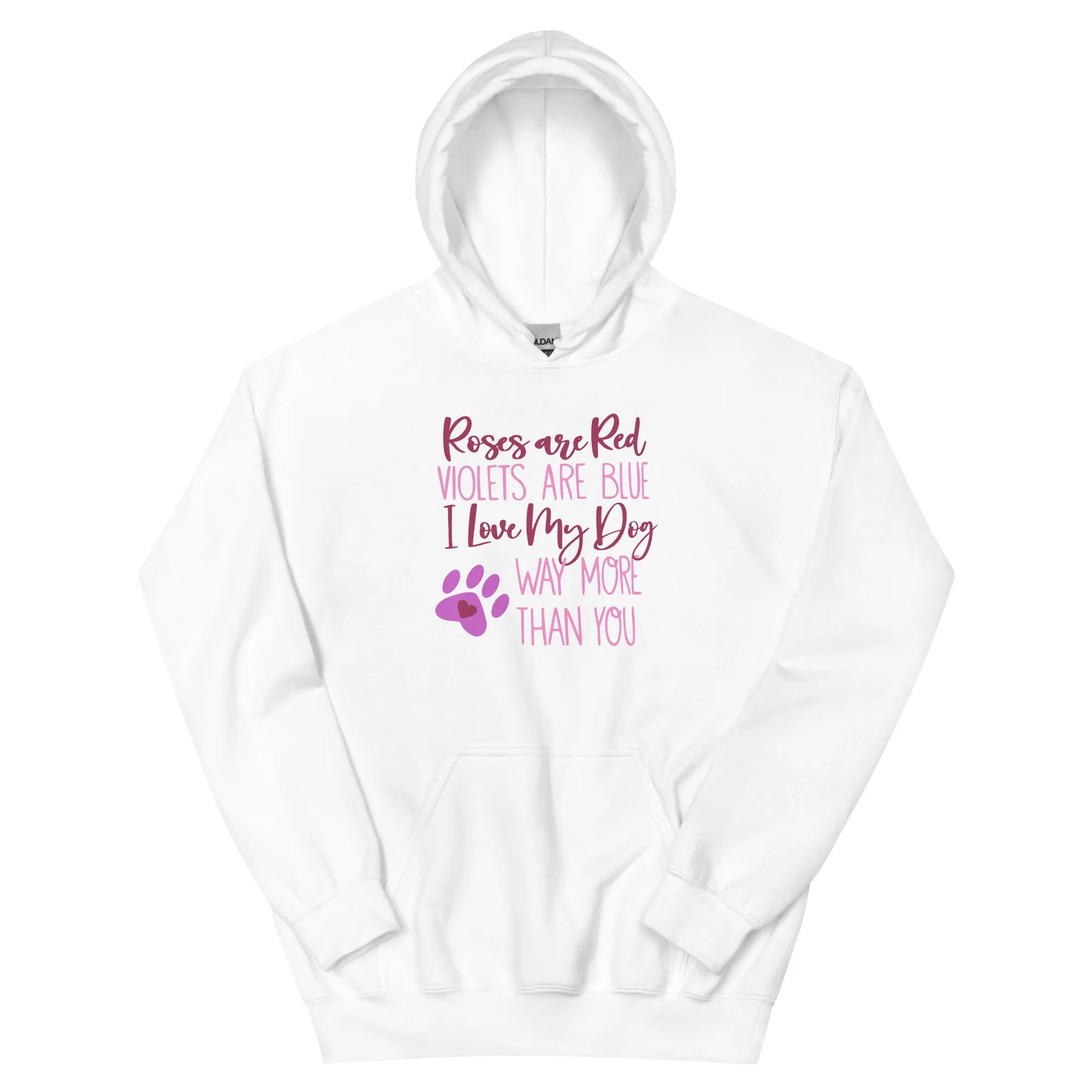 Roses Are Red Dog Hoodie