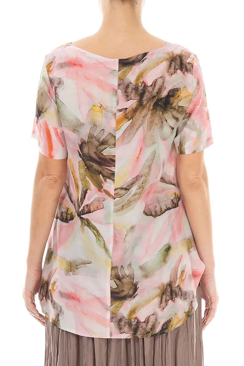 Short Sleeves Oasis Silk Bamboo Top