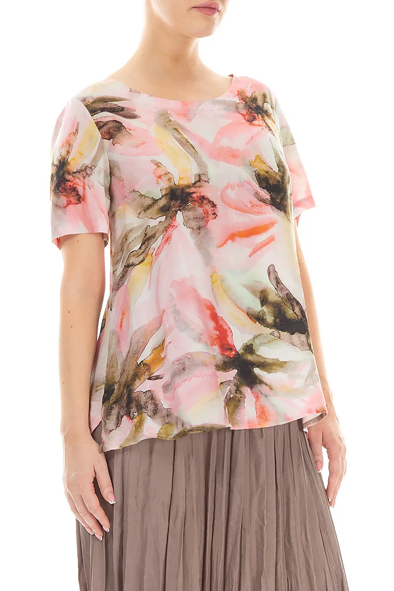 Short Sleeves Oasis Silk Bamboo Top