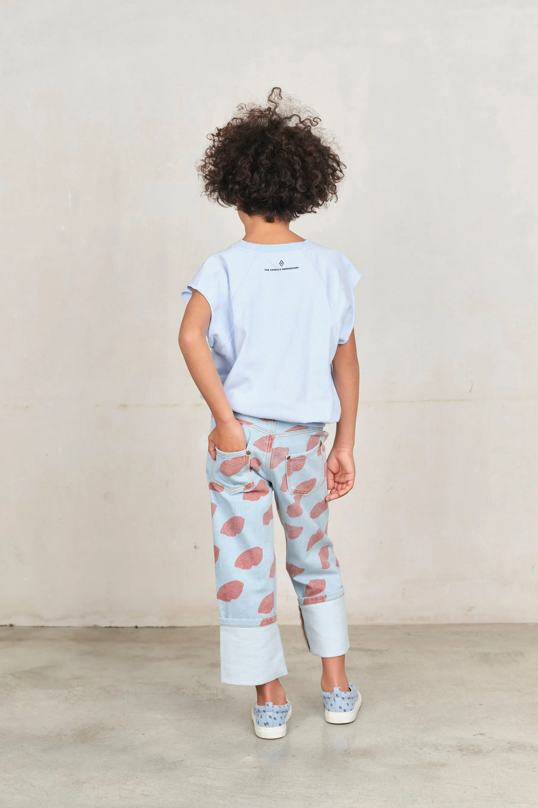 Soft Blue Kissing Ant Jeans