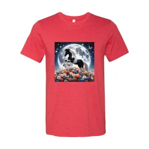 Spring Moon Paint Horse T Shirts