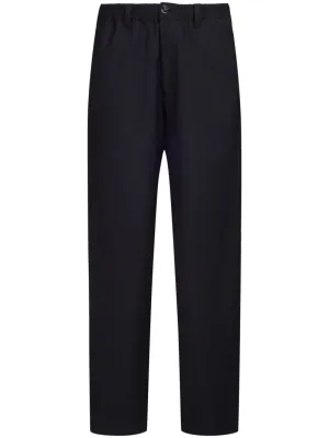 Tropical slim-fit wool trousers