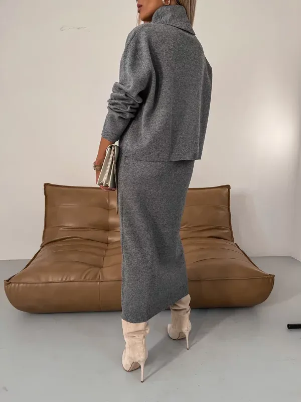 Velina | Luxe Knit Dress Ensemble 