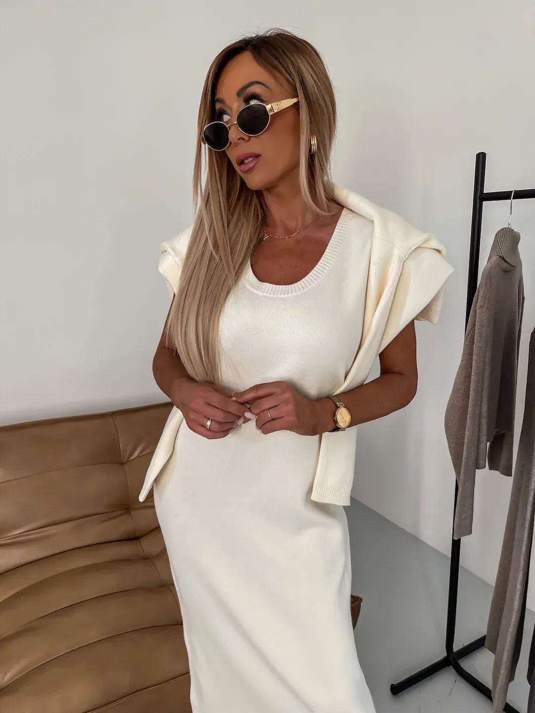 Velina | Luxe Knit Dress Ensemble 