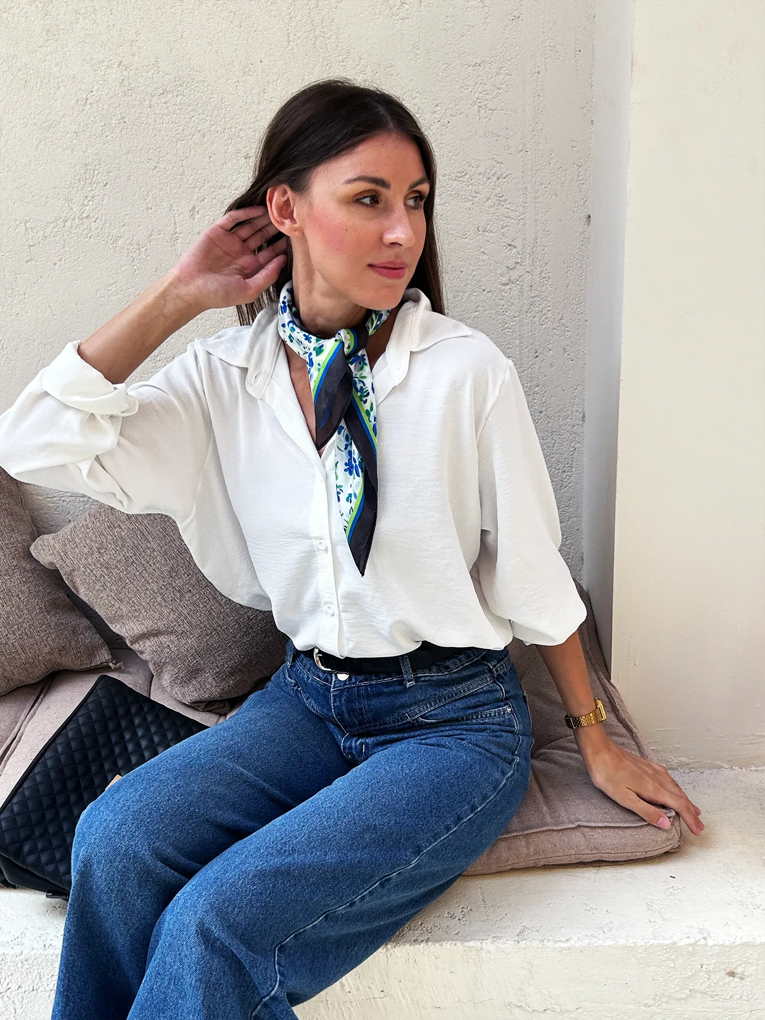 White Loose Oversized Shirt