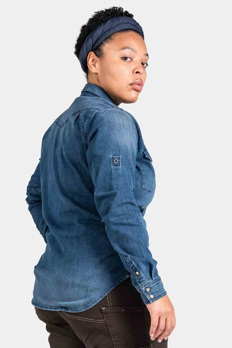 Zeller Work Shirt - Indigo Stretch Denim